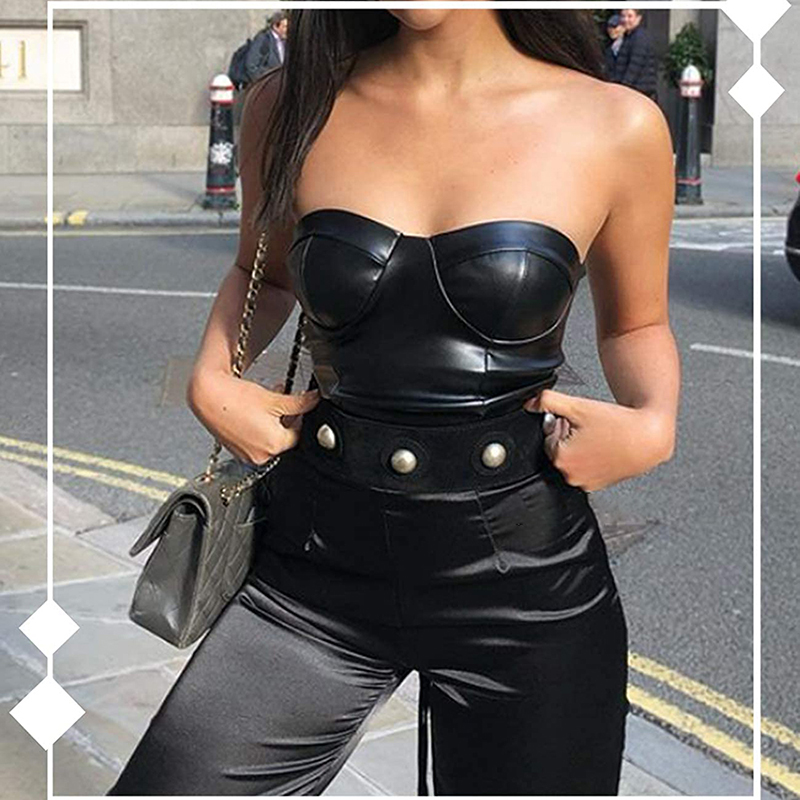Women Leather Corset Bustiers  - Corset Waist Cinch review and price
