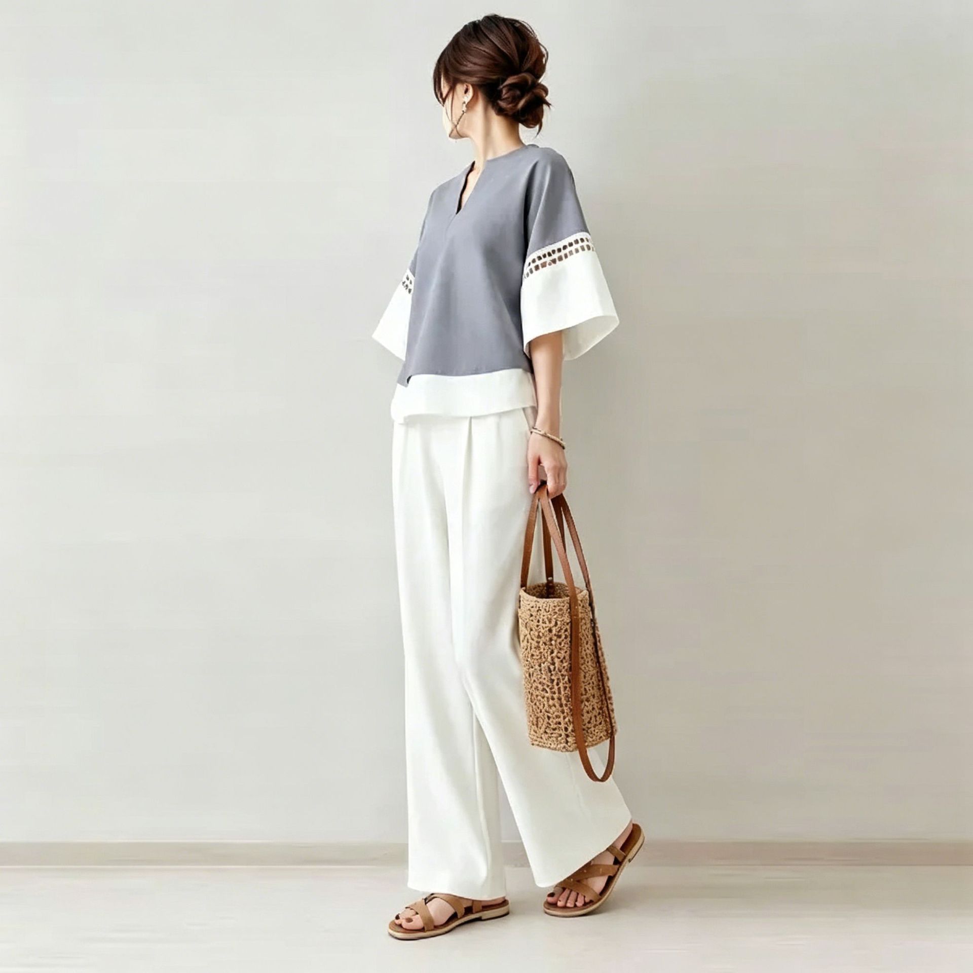 2026 New Two-piece Set: V-neck - Robe Silk Women review and price