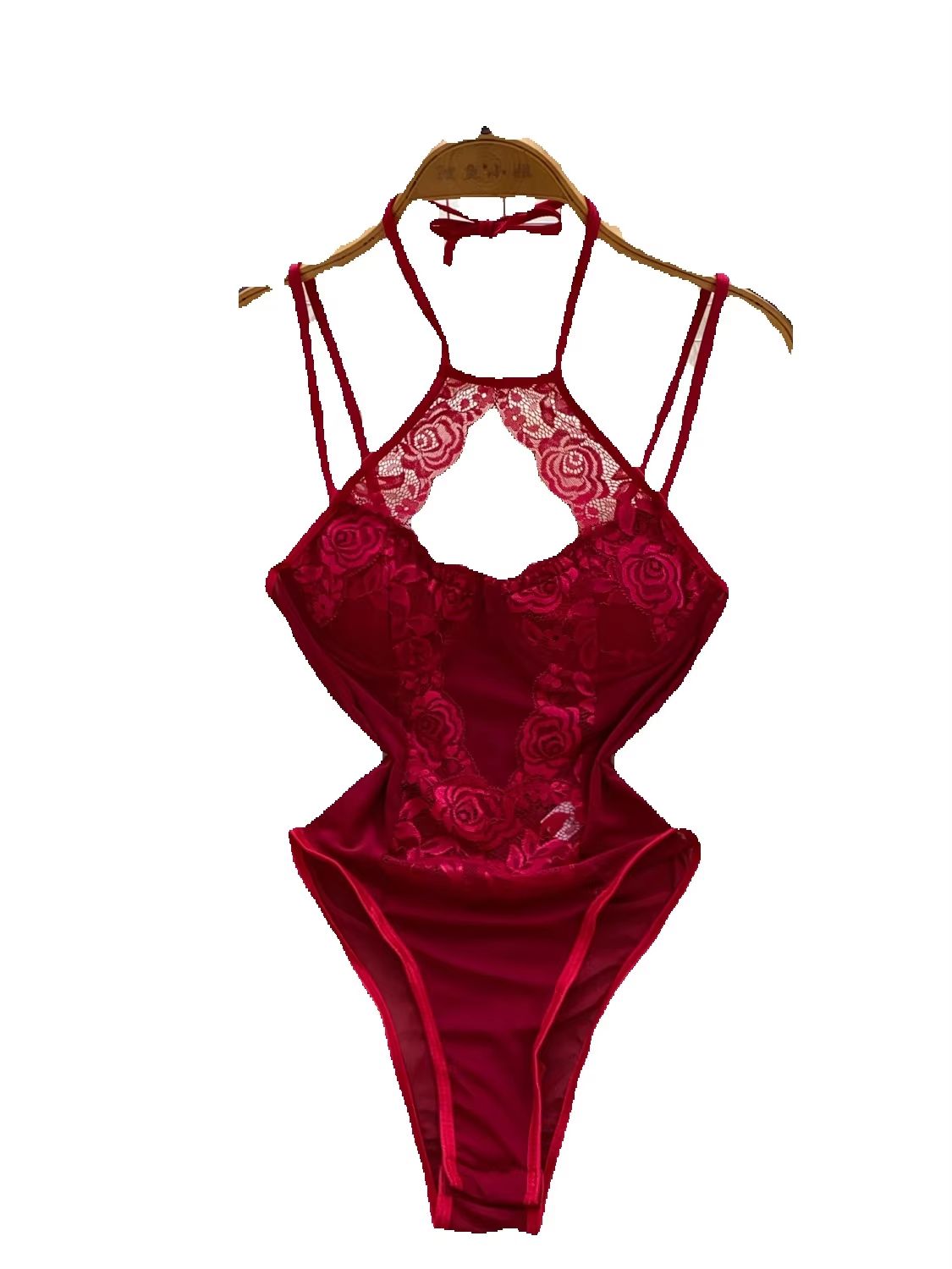Foamlina Sexy Women Halter Lac - Lace Teddy Lingerie review and price