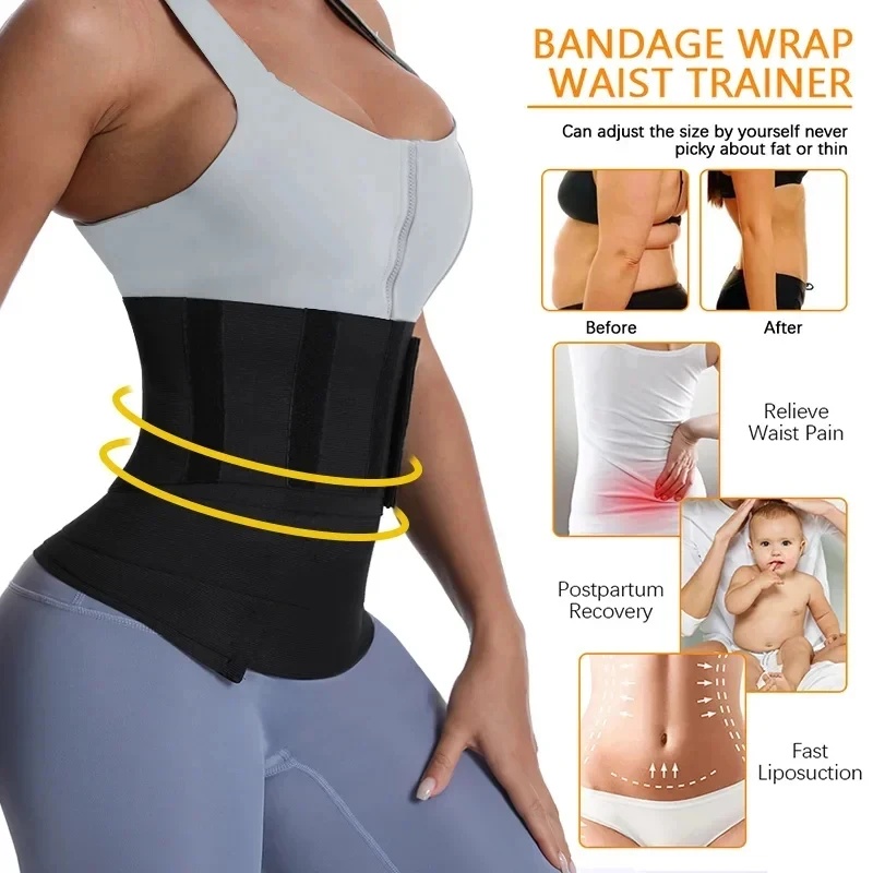 1/2Pcs Bandage Wrap Trimmer Be - Shapewear Bodysuit Firm review and price