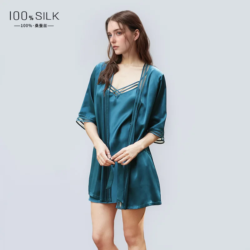 19MM 100% Mulberry Silk Robe G - Robe Silk Women review and price