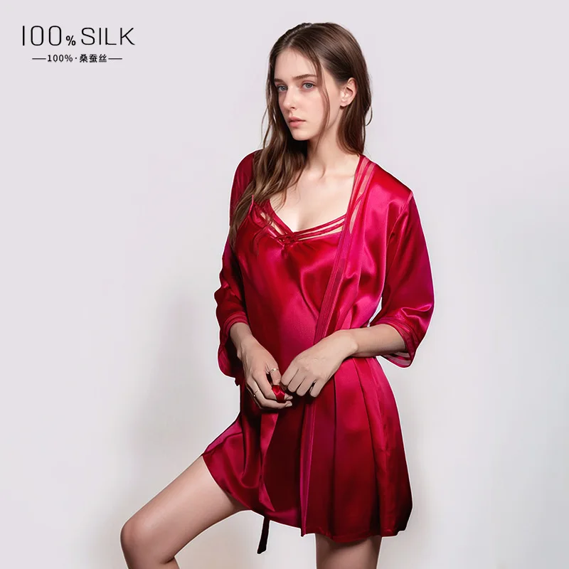 19MM 100% Mulberry Silk Robe G - Robe Silk Women review and price