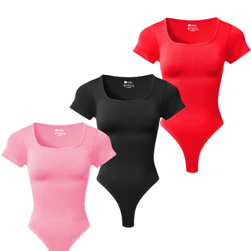 Women Plus Size Square Neck Sh - Shapewear Bodysuit Firm review and price