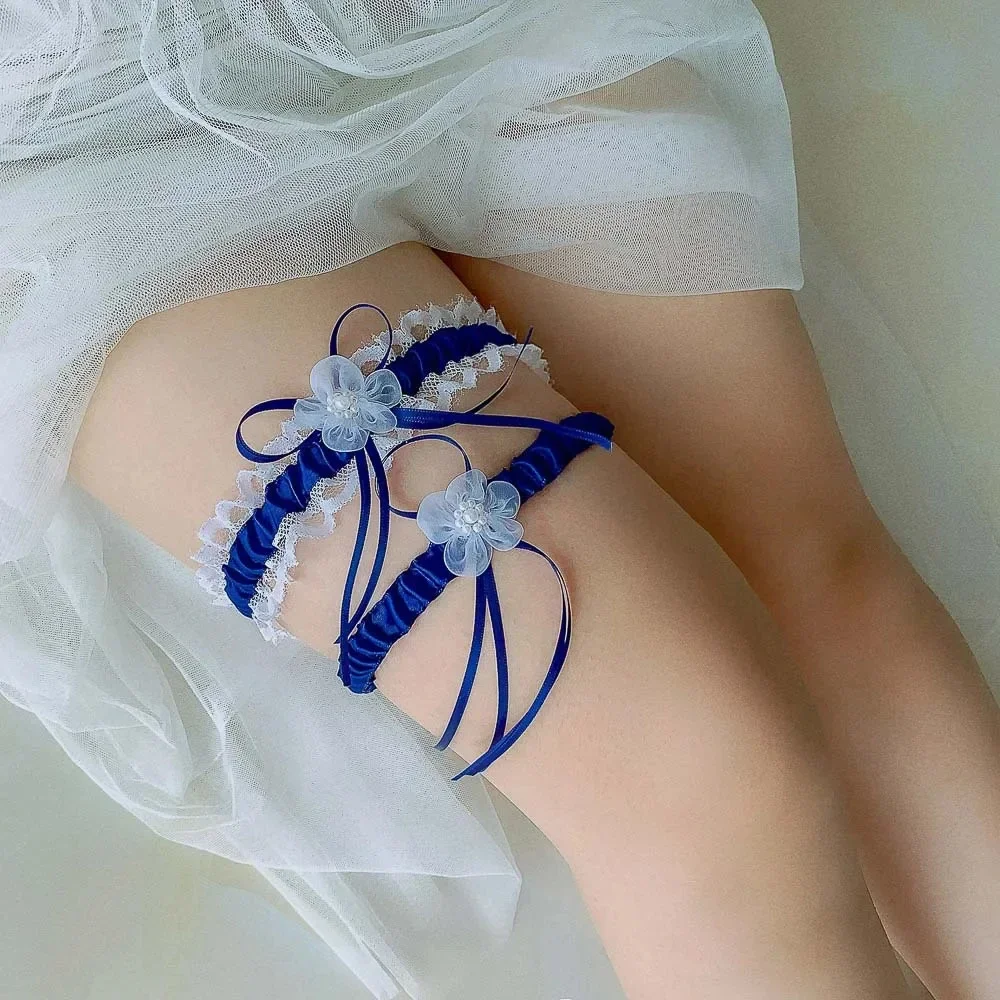 2pcs/Set Satin Ribbon Wedding  - Garter Belt Set review and price