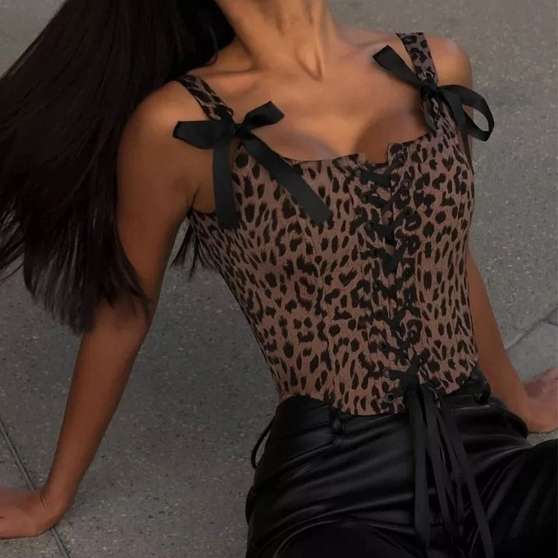 Leopard Printed Court Corset W - Corset Waist Cinch review and price